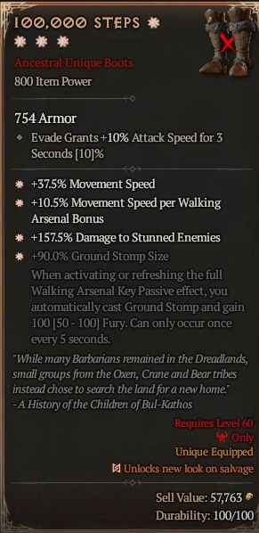 MMOJUGG Diablo 4 100,000 Steps#1300421 Details View of Item Function and Use