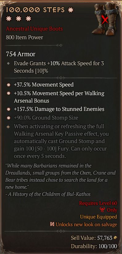 MMOJUGG Diablo 4 100,000 Steps#1303689 Details View of Item Function and Use