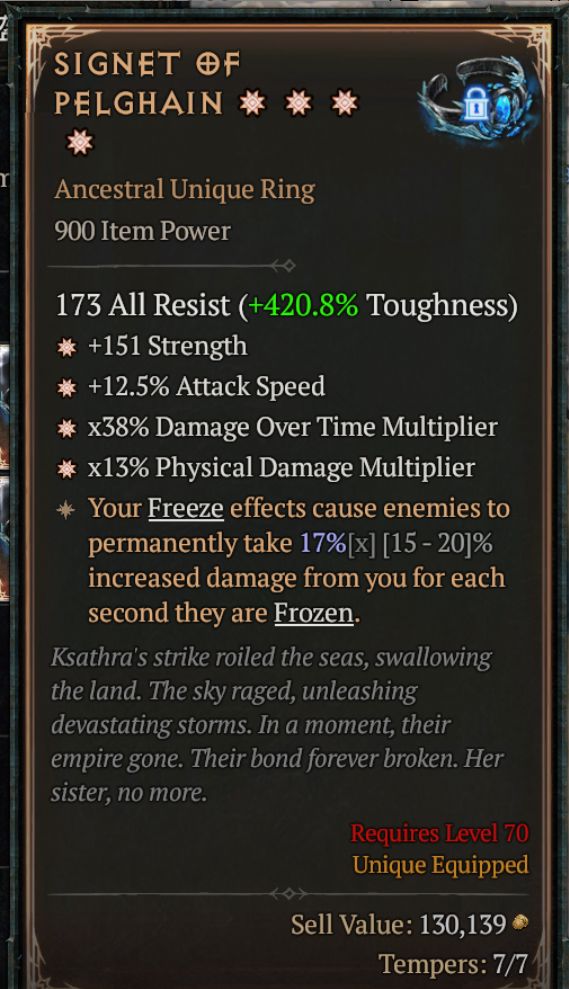 Diablo 4 SIGNET OF PELGHAIN#1427130 Details MMOJUGG Diablo 4 SIGNET OF PELGHAIN#1427130 Details View of Item Function and Use