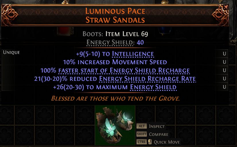 MMOJUGG Path of Exile 2 LUMINOUS PACE STRAW SANDALS#1435388 Funktion und Verwendung des Gegenstände