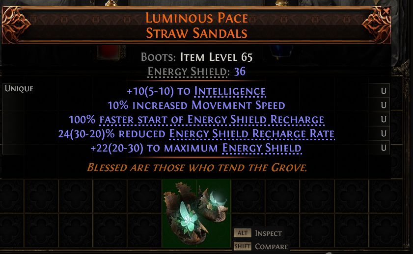 MMOJUGG Path of Exile 2 LUMINOUS PACE STRAW SANDALS#1435389 Funktion und Verwendung des Gegenstände