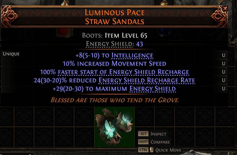 MMOJUGG Path of Exile 2 LUMINOUS PACE STRAW SANDALS#1435391 Funktion und Verwendung des Gegenstände