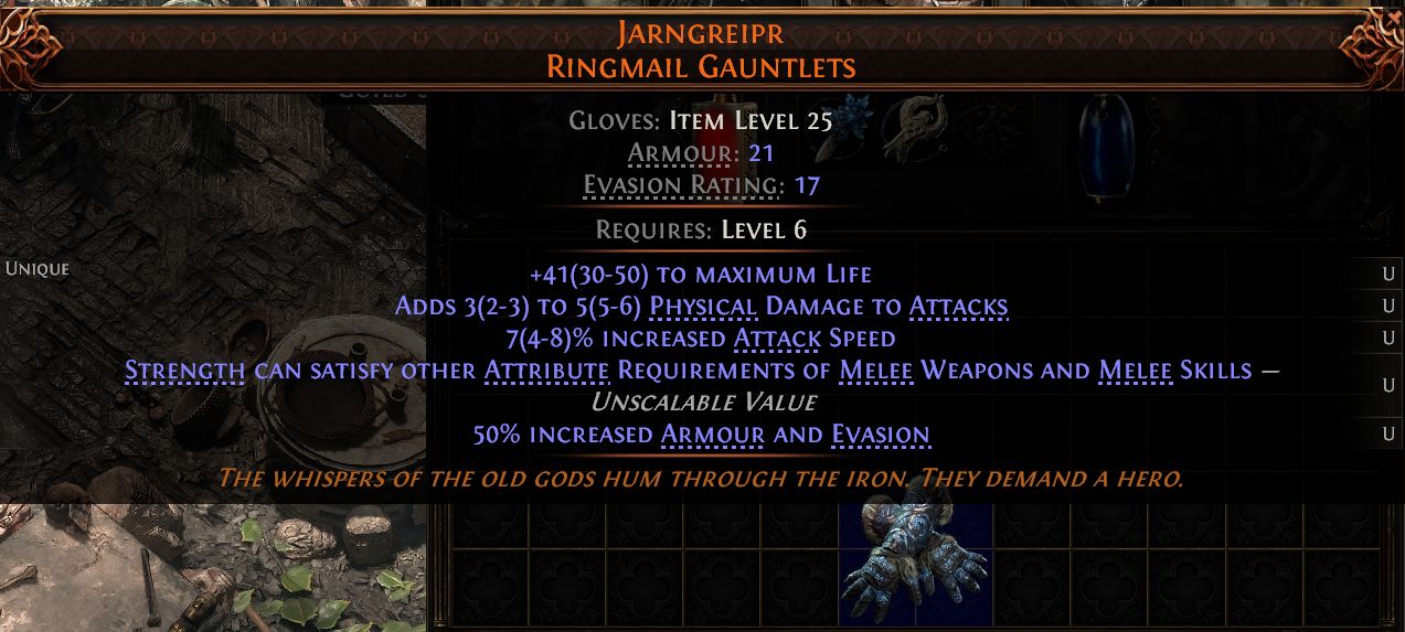 MMOJUGG Path of Exile 2 JARNGREIPR RINGMAIL GAUNTLETS#1435402 Funktion und Verwendung des Gegenstände
