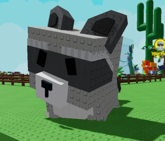 MMOJUGG Grow A Garden Mega Raccoon Details View of Item Function and Use