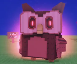 MMOJUGG Grow A Garden Mega Blood Owl Details View of Item Function and Use