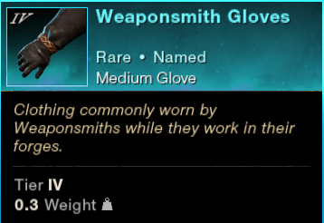 MMOJUGG New World Aeternum Weaponsmith Gloves Buying Page Display