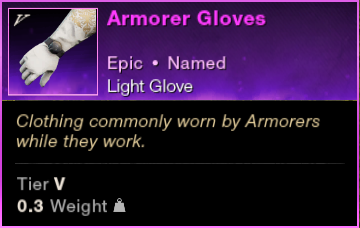 MMOJUGG New World Aeternum Armorer Gloves Buying Page Display
