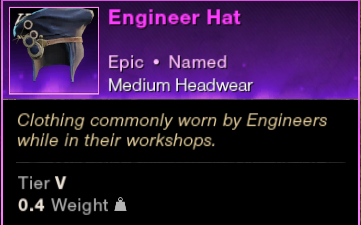 MMOJUGG New World Aeternum Engineer Hat Buying Page Display