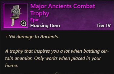 MMOJUGG New World Aeternum Major Ancients Combat Trophy Buying Page Display