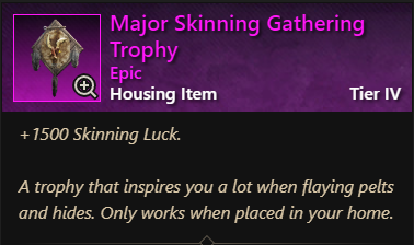 MMOJUGG New World Aeternum Major Skinning Gathering Trophy Buying Page Display
