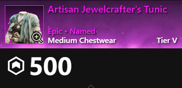 MMOJUGG New World Aeternum Artisan Jewelcrafter's Tunic Buying Page Display