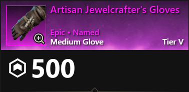 MMOJUGG New World Aeternum Artisan Jewelcrafter's Gloves Buying Page Display