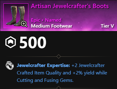 MMOJUGG New World Aeternum Artisan Jewelcrafter's Boots Buying Page Display