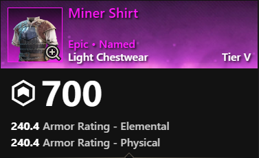 MMOJUGG New World Aeternum Miner Shirt Buying Page Display
