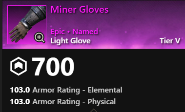 MMOJUGG New World Aeternum Miner Gloves Buying Page Display