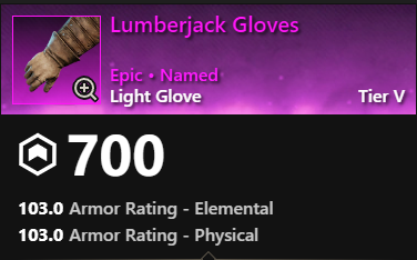 MMOJUGG New World Aeternum Lumberjack Gloves Buying Page Display
