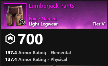 MMOJUGG New World Aeternum Lumberjack Pants Buying Page Display