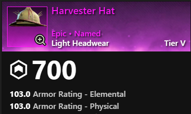 MMOJUGG New World Aeternum Harvester Hat Buying Page Display
