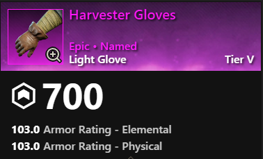 MMOJUGG New World Aeternum Harvester Gloves Buying Page Display