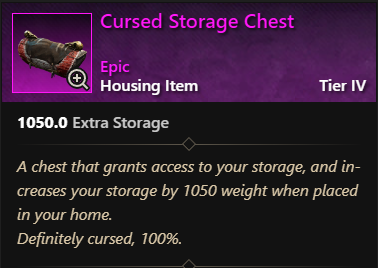 MMOJUGG New World Aeternum Cursed Storage Chest Buying Page Display