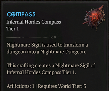 MMOJUGG Diablo 4 [Carry Run] World T4-(Wave Cap 8) Compass Details View of Item Function and Use