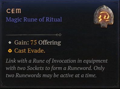 MMOJUGG Diablo 4 Cem Details View of Item Function and Use