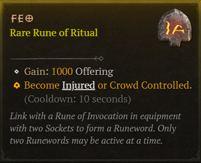 MMOJUGG Diablo 4 Feo Details View of Item Function and Use