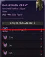 MMOJUGG Diablo 4 [Crafting Mythic] Harlequin Crest  [	6 Eom + 6 Lac + 6 Ton--No Spark] Details View of Item Function and Use
