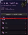 MMOJUGG Diablo 4 [Crafting Mythic] Heir Of Perdition  [6 Jah+6 Que+6 Gar--No Spark] Details View of Item Function and Use