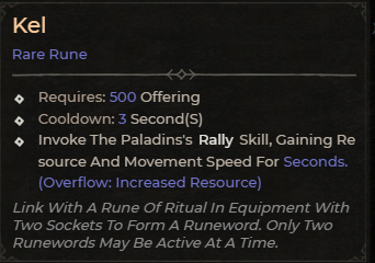 MMOJUGG Diablo 4 Kel  (LOH DLC Required) Details View of Item Function and Use