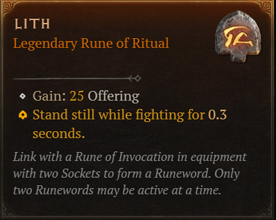 MMOJUGG Diablo 4 Lith Details View of Item Function and Use