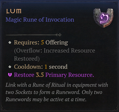 MMOJUGG Diablo 4 Lum Details View of Item Function and Use