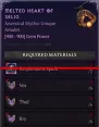 MMOJUGG Diablo 4 [Crafting Mythic] Melted Heart Of Selig  [6 Vex+6 Thul+6 Tun--No Spark] Details View of Item Function and Use