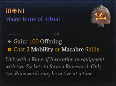 MMOJUGG Diablo 4 Moni Details View of Item Function and Use