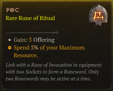 MMOJUGG Diablo 4 Poc Details View of Item Function and Use