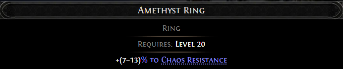 MMOJUGG Path of Exile 2 Bases-AMETHYST RING * 5 Details View of Item Function and Use