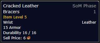 WoW Classic Era cracked leather bracers wrist Details MMOJUGG WoW Classic: Era EU (60) cracked leather bracers wrist Details View of Item Function and Use