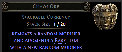 MMOJUGG Path of Exile 2 Chaos Orb * 40 Details View of Item Function and Use