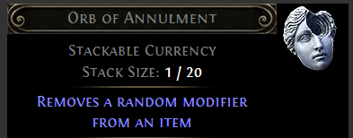 MMOJUGG Path of Exile 2 Orb of Annulment * 10 Details View of Item Function and Use