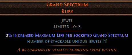 MMOJUGG Path of Exile 2 Grand Spectrum Ruby Details View of Item Function and Use