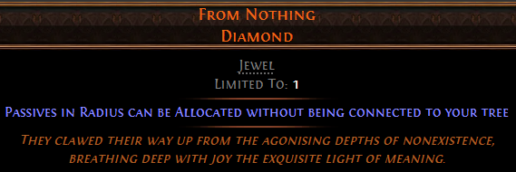 MMOJUGG Path of Exile 2 From Nothing Diamond Details View of Item Function and Use