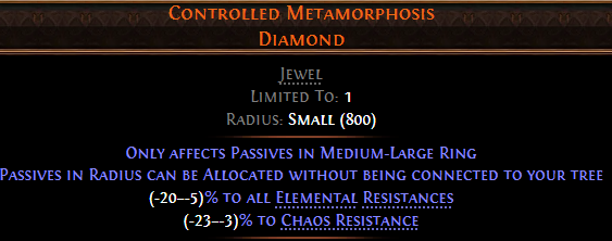MMOJUGG Path of Exile 2 Controlled Metamorphosis Diamond Details View of Item Function and Use