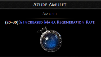 MMOJUGG Path of Exile 2 Bases-AZURE AMULET * 5 Details View of Item Function and Use