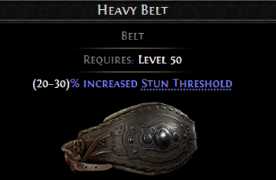 MMOJUGG Path of Exile 2 Bases-HEAVY BELT * 5 Details View of Item Function and Use