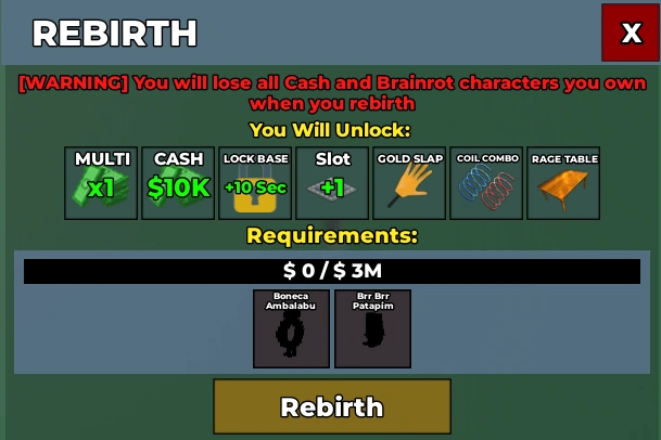 MMOJUGG Steal a Brainrot Rebirth 2 Brainrots Buying Page Display