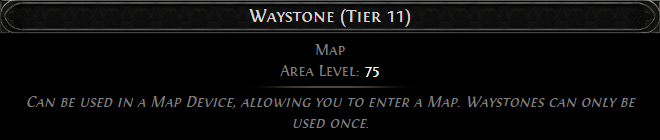 MMOJUGG Path of Exile 2 Waystone (Tier 11) * 60 Details View of Item Function and Use