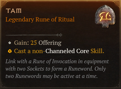 MMOJUGG Diablo 4 Tam Details View of Item Function and Use