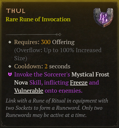 MMOJUGG Diablo 4 Thul Details View of Item Function and Use