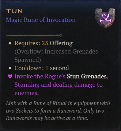 MMOJUGG Diablo 4 Tun Details View of Item Function and Use