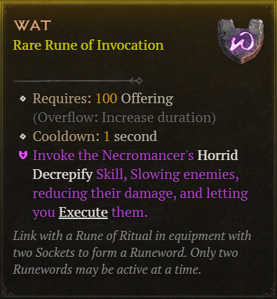 MMOJUGG Diablo 4 Wat Details View of Item Function and Use